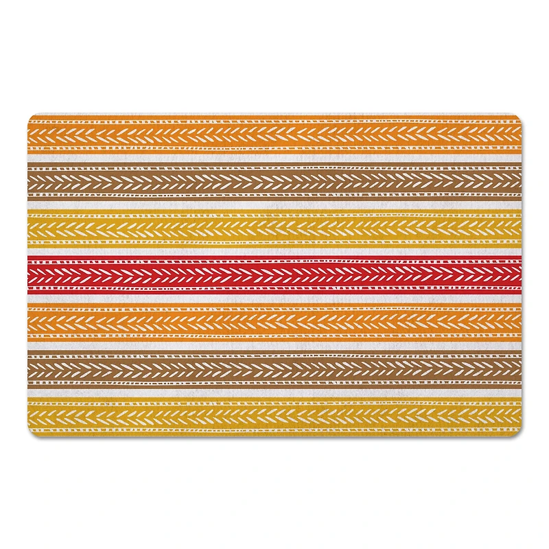 Fall Stripes Floor Mat