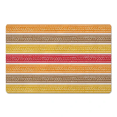 Fall Stripes Floor Mat