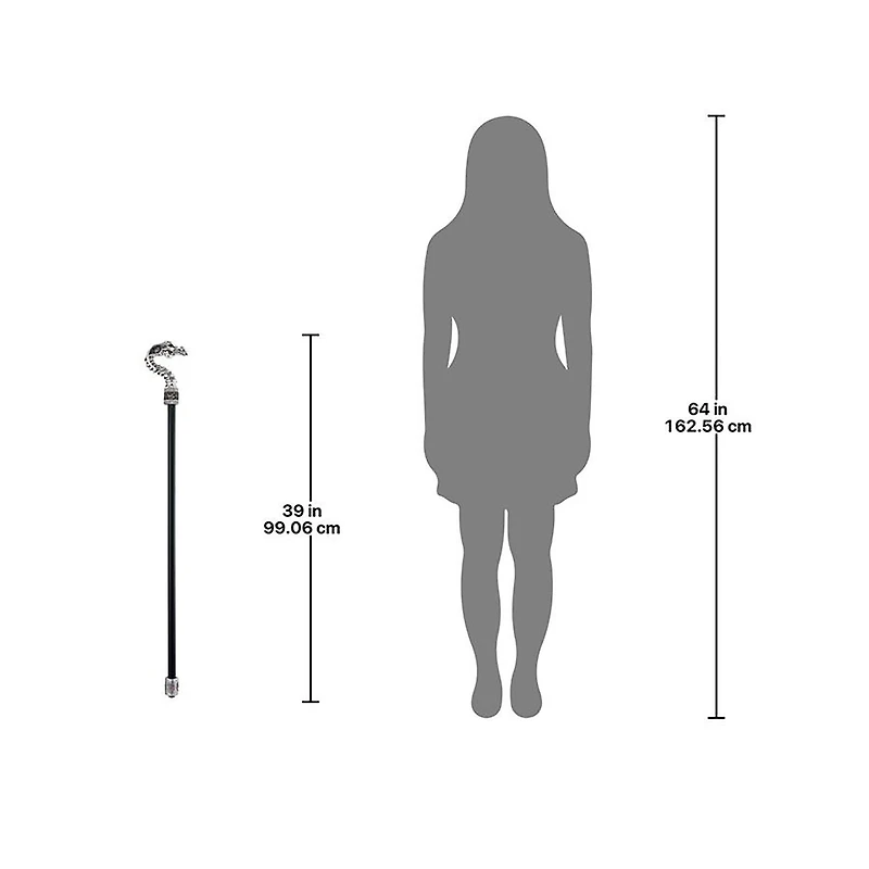 Design Toscano Dragonsthorne Collection 39" Drakkar the Dragon Gothic Walking Stick