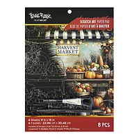 Brea Reese™ 9" x 12" Harvest Season Scratch Art Paper Pad