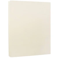 JAM Paper Strathmore Ivory Wove 8.5" x 11" Cardstock, 50 Sheets