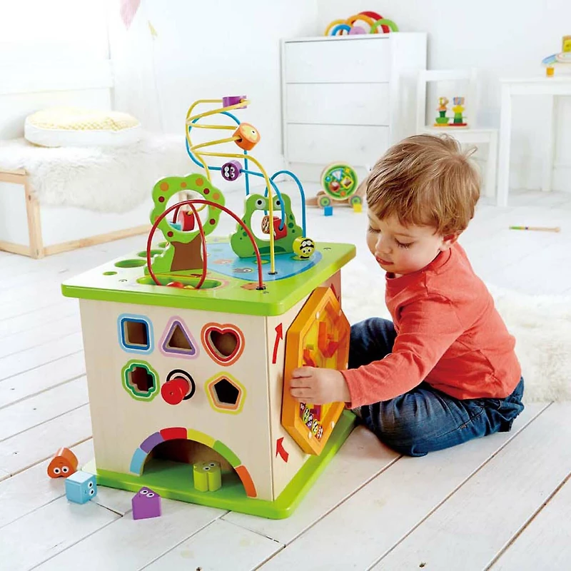 Hape Country Critters Wooded 5-Sided Play Cube