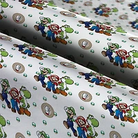 Nintendo® Mario, Luigi & Yoshi Cotton Fabric 