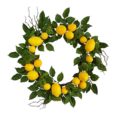 20" Lemon Wreath