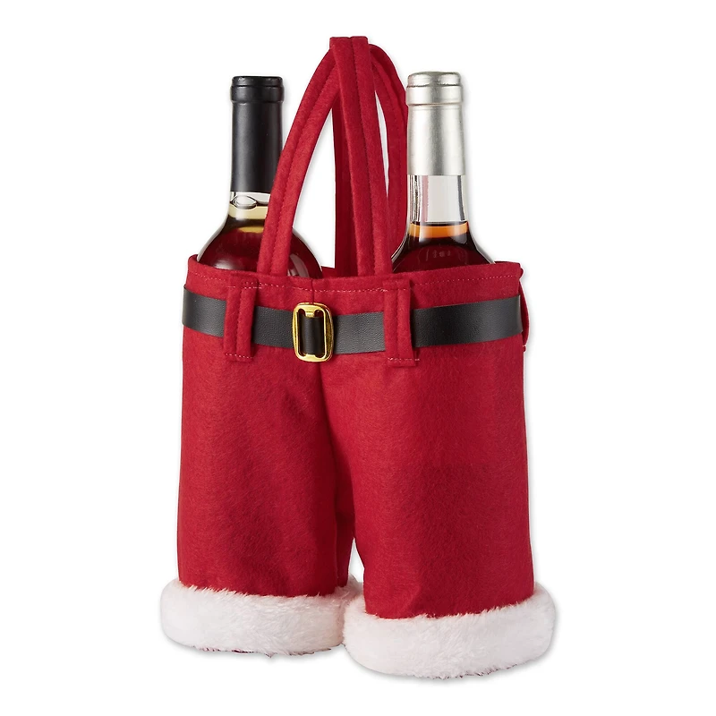 DII® Santa Pants Bottle Tote Set