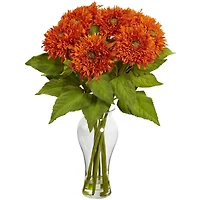 22.5" Orange Sunflower Arrangement in Vase