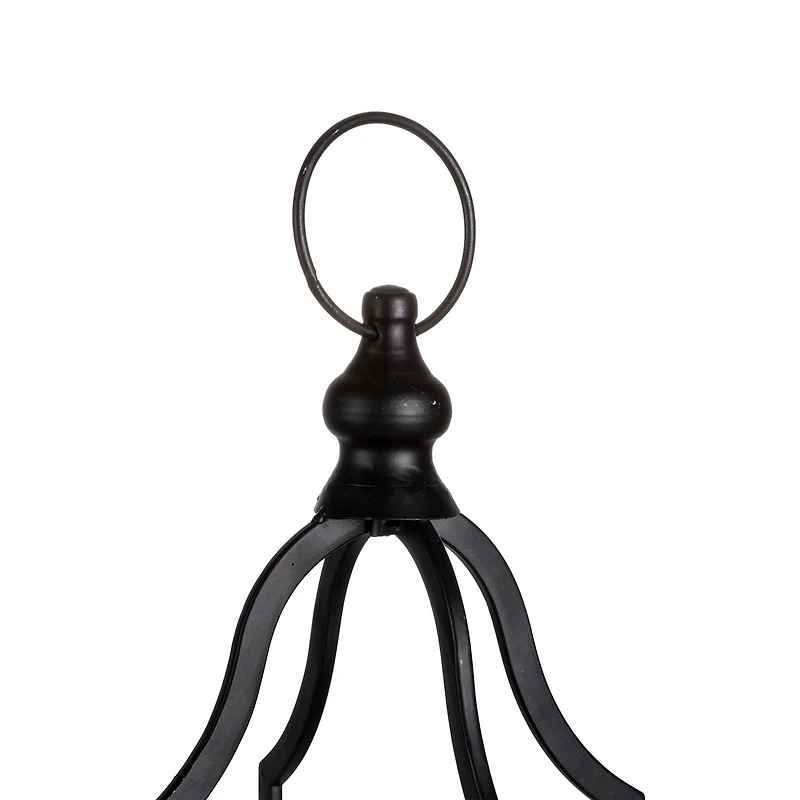 Glitzhome® 16.5" Black Farmhouse Metal Lantern, 2ct.