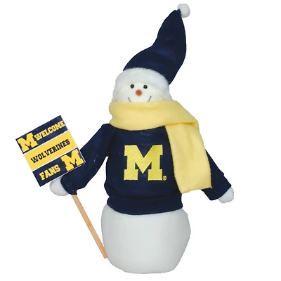 Santa's Workshop 12'' Michigan Snowman Fan Figurine