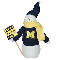 Santa's Workshop 12'' Michigan Snowman Fan Figurine