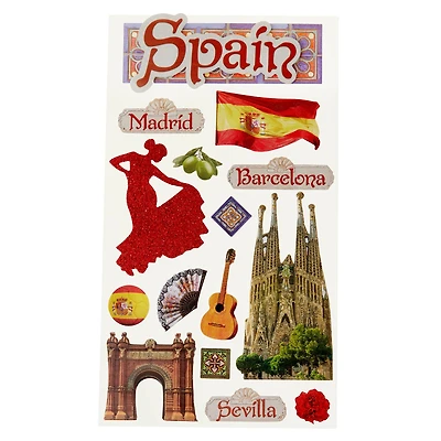 Spain Dimensional Stickers by Recollections™