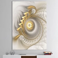 Designart - Glowing Fractal With Recursive Curves