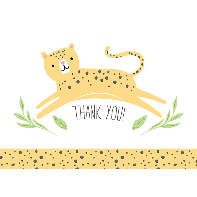 JAM Paper Cuddly Critters Blank Thank You Cards Set, 36ct.