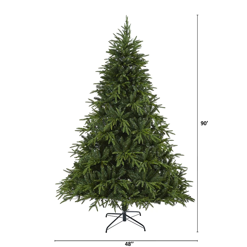 7.5ft. Pre-Lit Colorado Mountain Fir Artificial Christmas Tree, Clear LED Lights
