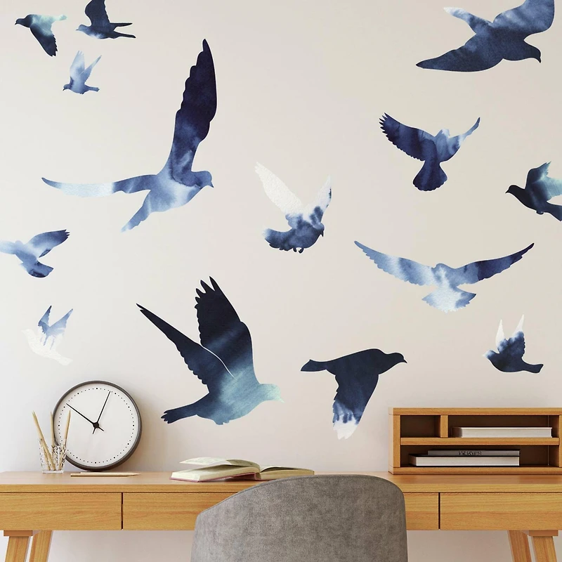 RoomMates Birds in Flight Peel & Stick Giant Wall Decals