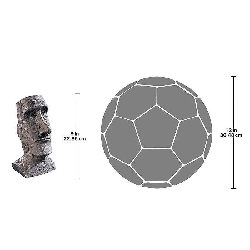 Design Toscano® 9" Easter Island Ahu Akivi Moai Monolith Desktop Statue