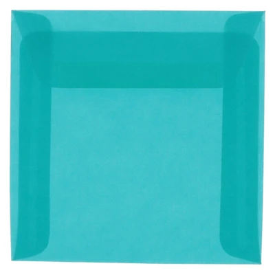 JAM Paper 8.5" x 8.5" Translucent Vellum Invitation Envelopes