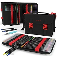 Arteza® 96 Real Brush Pens® Set with Carrying Case