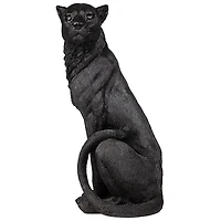 Design Toscano 22.5" Pensive Panther Black Jaguar Statue