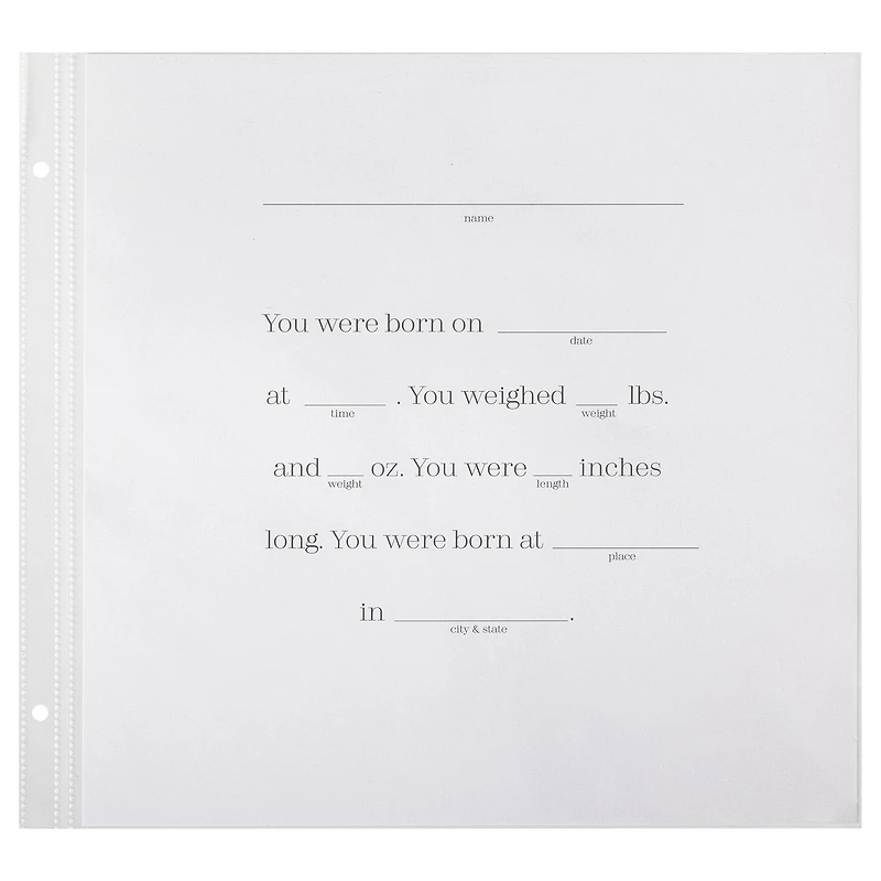 12" x 12" Baby's First Year Guided Scrapbook Layouts by Recollections™