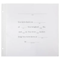 12" x 12" Baby's First Year Guided Scrapbook Layouts by Recollections™