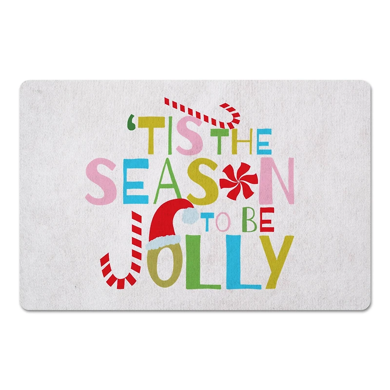 Tis the Season to be Jolly 27x18 Floor Mat