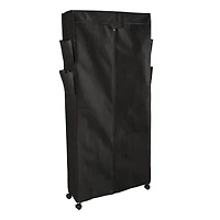 Honey Can Do Black 30 Pair Rolling Shoe Rack & Shoe Rack Cover