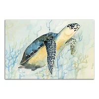 Sea Turtle 24" x 16" Canvas Wall Art