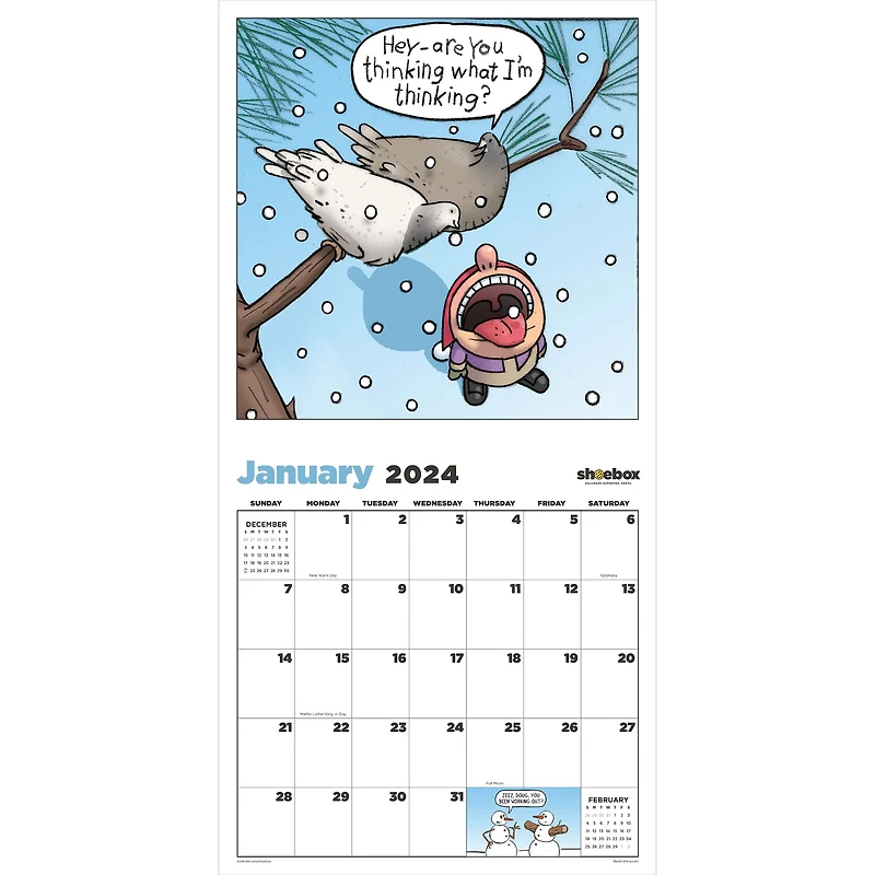 TF Publishing 2024 Laugh Out Loud Shoebox Wall Calendar