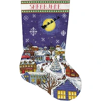 Design Works Christmas Eve Counted Cross Stitch Stocking Kit