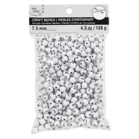 Number Acrylic Round Craft Beads by Bead Landing™, 7.5mm