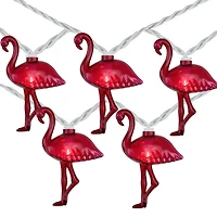 10ct. Pink Flamingo Summer Patio String Lights