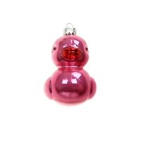 3.25" Pink Ducky Glass Ornament by Ashland®