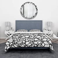 Designart 'Abstract Mosaic Pattern' Modern & Contemporary Bedding Set - Duvet Cover & Shams