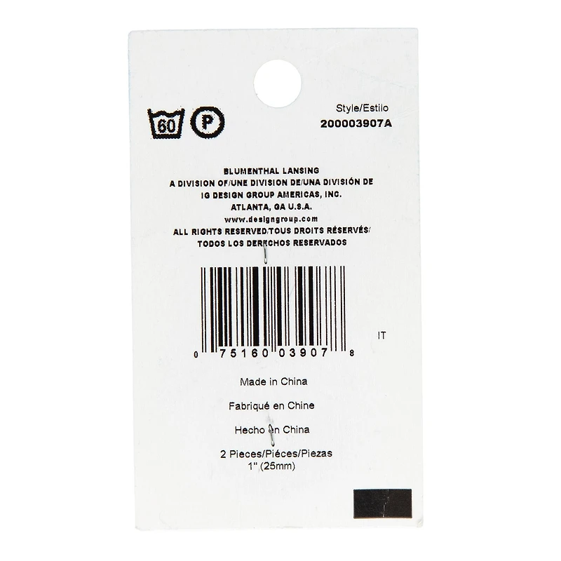 Spectrum Cool 1" Navy Blue 4-Hole Buttons, 2ct.