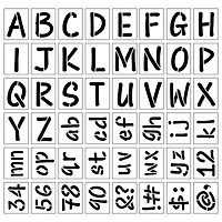 4.5" Alphabet Stencils by Craft Smart®
