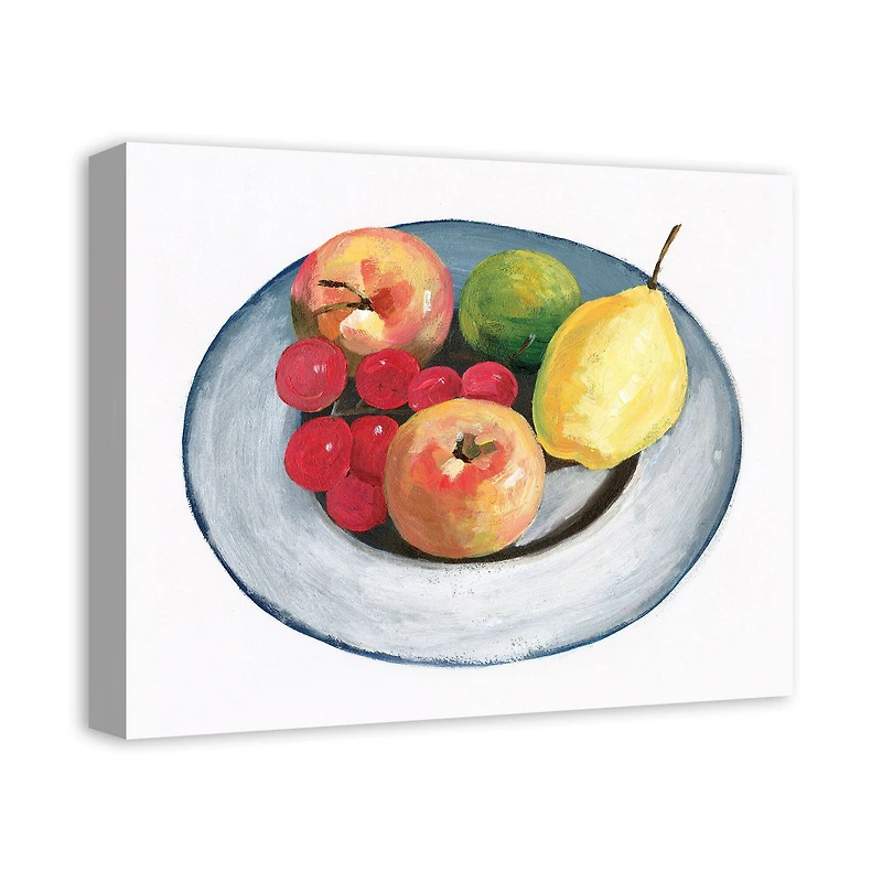 Rainbow Fruit Bowl 16" x 20" Canvas Wall Art