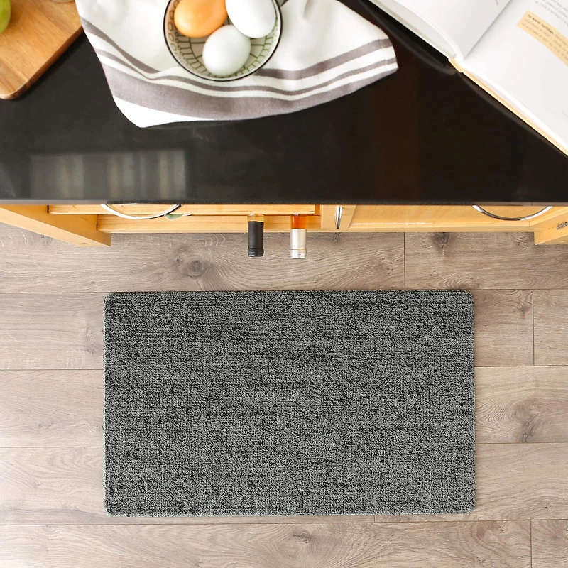 Heathered Black Tufted Loop Textilene Mat
