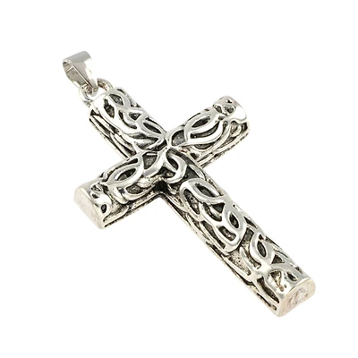 Antique Silver Filigree Cross Pendant by Bead Landing™