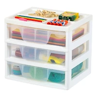 IRIS 13" Clear Tabletop Storage Drawers