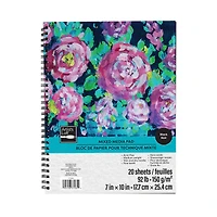 7" x 10" Black 92lb. Mixed Media Pad by Artist's Loft®