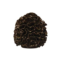 Hello Honey® 5.5" Decorative Stoneware Anemone Sphere with Black Reactive Glaze