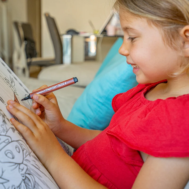 The Pencil Grip Magic Stix Triangular Global Skin Tone Washable Markers, 6 Packs of 12