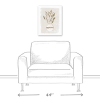 Pampas Leaves Jug Striped 16" x 20" Canvas Wall Art