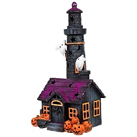 12" LED Lighted Haunted House Halloween Decoration