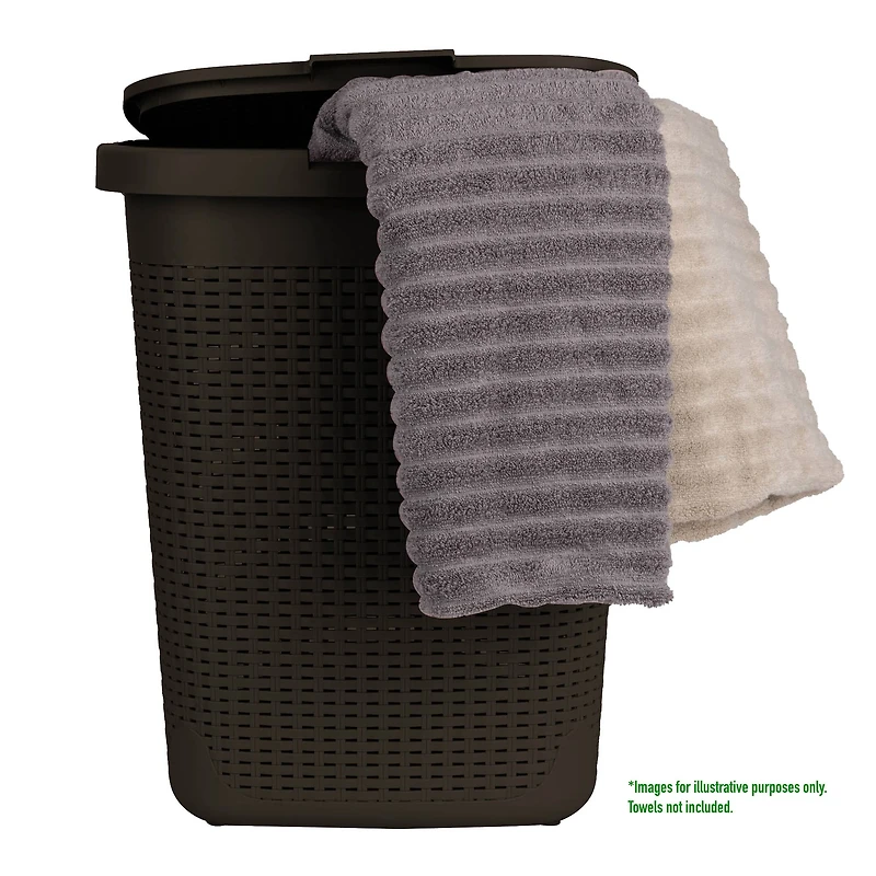 Mind Reader 21'' Hamper Laundry Basket with Cutout Handles