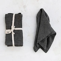 Hello Honey® 18" Square Stonewashed Linen Dinner Napkins