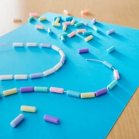 Pastel Plastic Tube Beads by Creatology™, 12.5mm x 5mm
