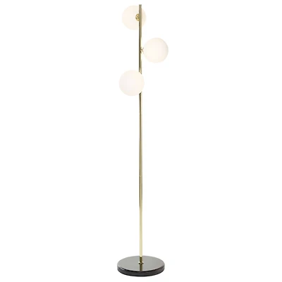 CosmoLiving by Cosmopolitan 55" Gold Metal Modern Floor Lamp