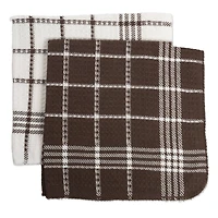 J&M Mocha Waffle Weave Dishcloth, 12ct.