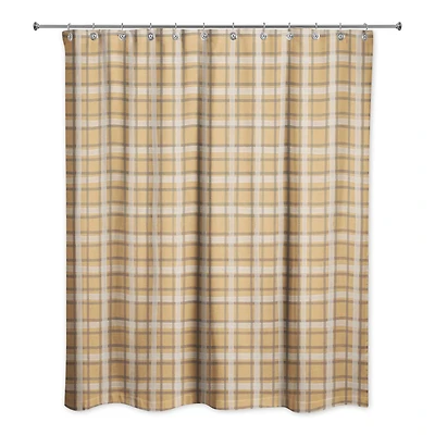 Multi Plaid Shower Curtain